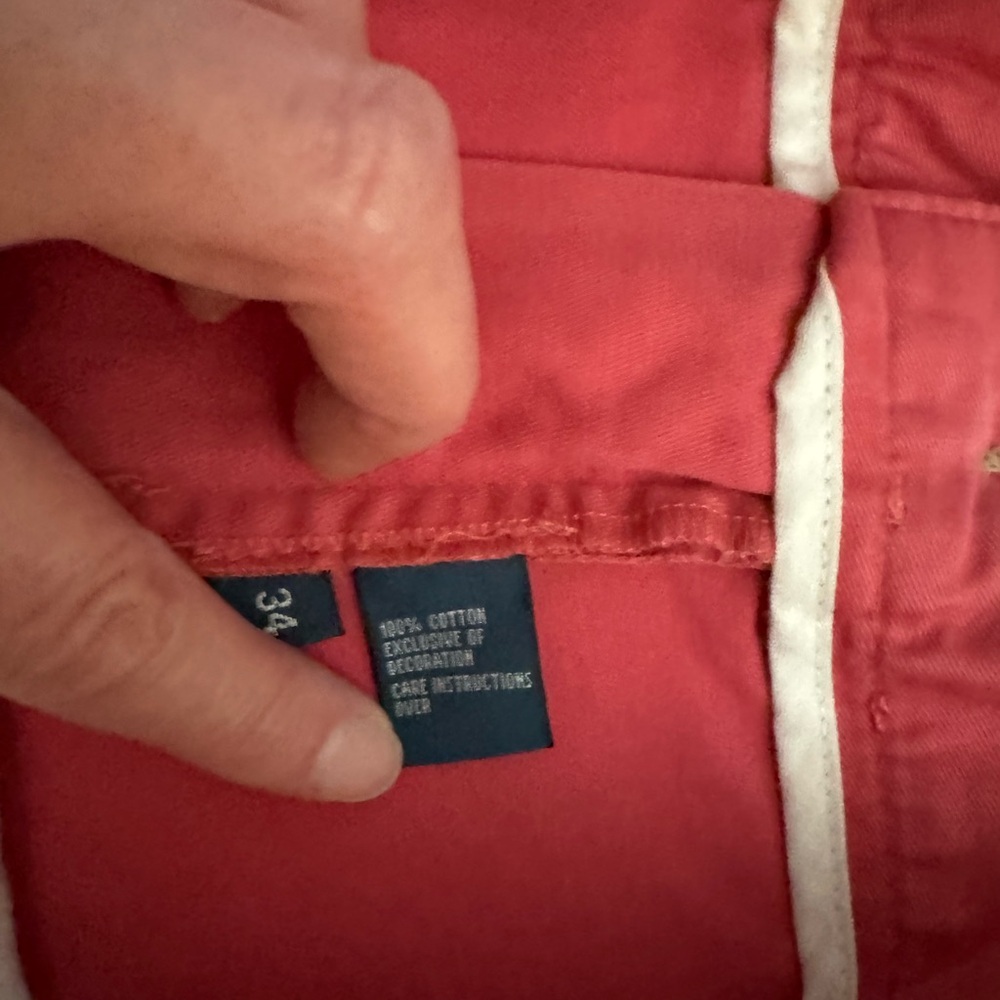 NWT Polo Ralph Lauren Nantucket Red Khaki Flat Front Shorts - Picture 7 of 11